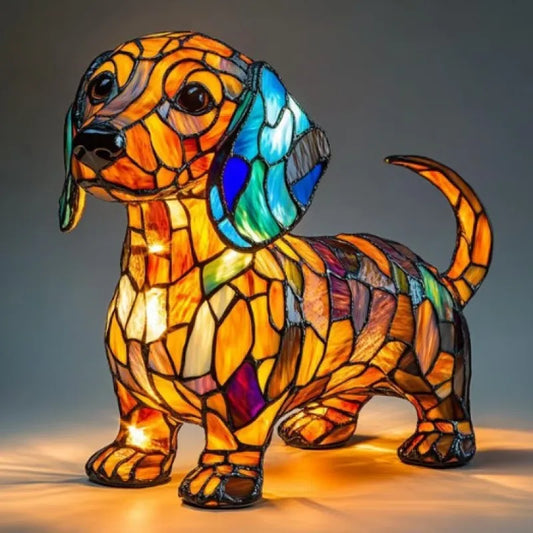 Handmade Dog Lamps